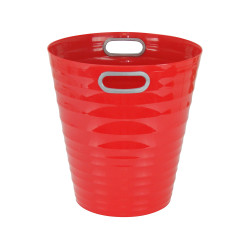 Poubelle, corbeille papier avec poignés 12,5 litres rouge