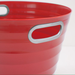 Poubelle, corbeille papier avec poignés 12,5 litres rouge