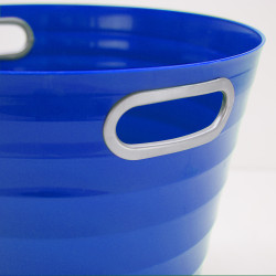 Poubelle, corbeille papier avec poignés 12,5 litres bleu