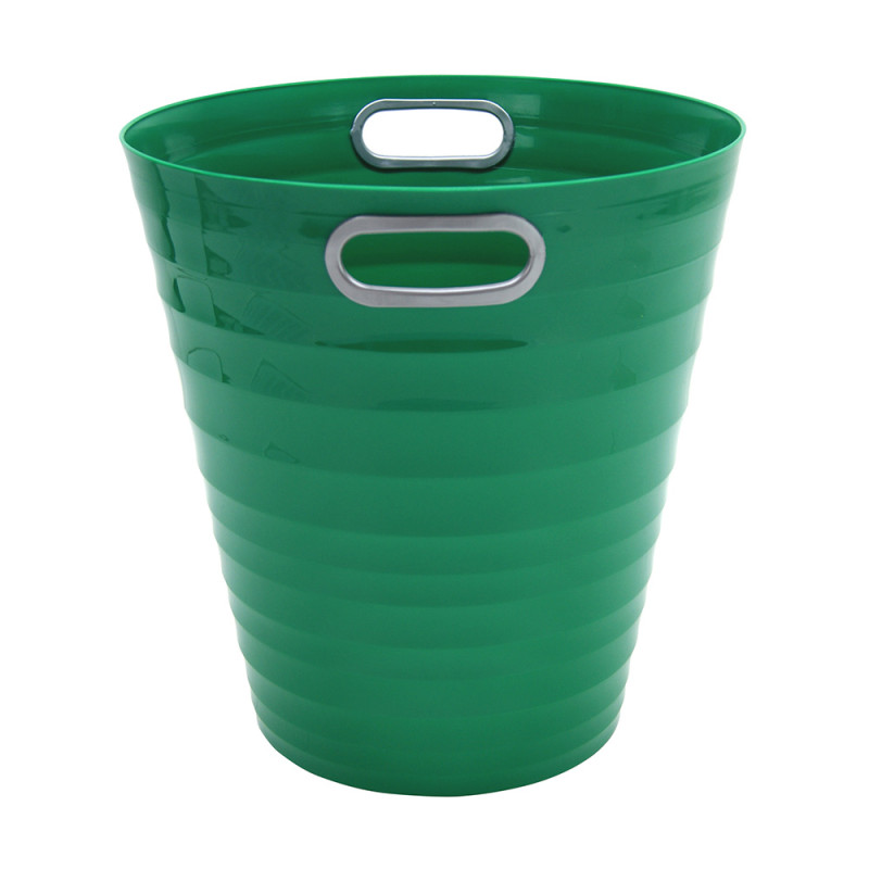 Poubelle, corbeille papier avec poignés 12,5 litres vert
