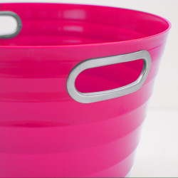 Poubelle, corbeille papier avec poignés 12,5 litres rose