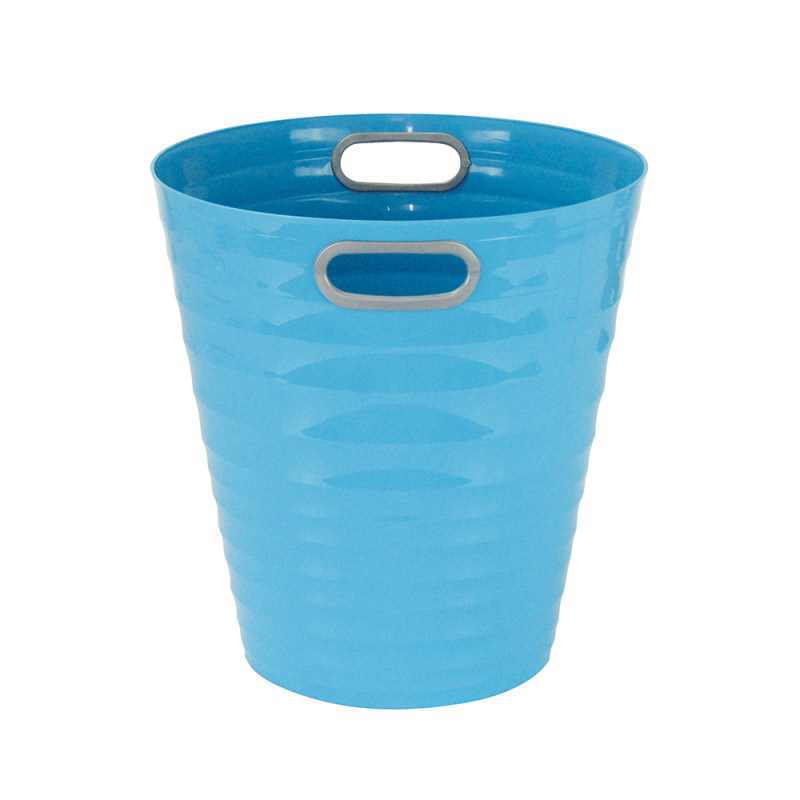 Poubelle, corbeille papier avec poignés 12,5 litres turquoise