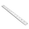 Règle 30cm/12inch transparente double graduation cm/inch