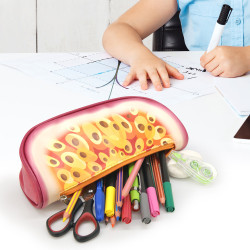 Trousse Fourre tout Zippée 23 x 6 x 9 cm PVC  Décor Fruit Passion