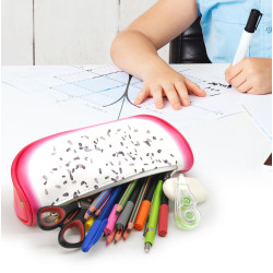 Trousse Fourre tout Zippée 23 x 6 x 9 cm PVC Forme et Décor Pitaya