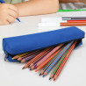 Trousse Fourre-tout 18 x 3,5 x 4,5 cm Textile Souple Bleu Uni