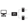 KVM 2 UC VGA/PS/2 avec câbles