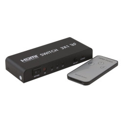 Commutateur auto.  HDMI 1.4, 1080p, 3D, télécom. 3 entrées/1 sortie