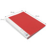 Protège Doc A4 160 Vues 80 Poch Polypro Premium Identifiable - Rouge