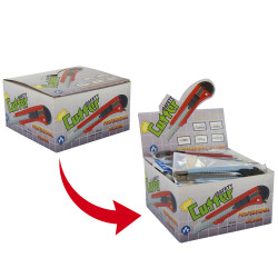 Cutter glissiere métal sécurité 18mm avec blocage de lame