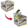 Cutter 18mm guide lame et manche grip antiglisse jaune et noir