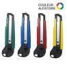 Cutter 18mm plastique manche couleur, solide et léger