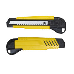Cutter 18mm plastique manche couleur, solide et léger