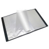 Porte vues A4 Personnalisable 40 Vues Couverture Polypro Noir