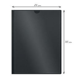 Protège Doc A4 Personnalisable 80 Vues Couvert Polypro Noir