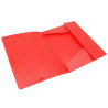 Chemise à élastiques 3 rabats A4 polypro 4,5/10e souple opaque Rouge