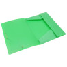 Chemise à élastiques 3 rabats A4 polypro 4,5/10e souple opaque Vert