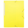 Chemise à élastiques 3 rabats A4 polypro 4,5/10e souple opaque Jaune
