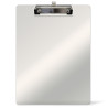 Porte-bloc A4 avec pince et porte stylo plastique rigide Transparent