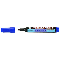 Marqueur permanent Bleu pointe Biseautée 5 mm grand modèle