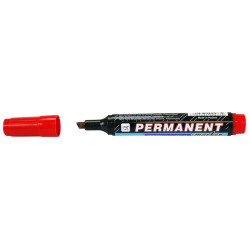 Marqueur permanent Rouge pointe Biseautée 5 mm grand modèle