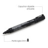 Marqueur permanent Noir pointe Ogive 2mm 
