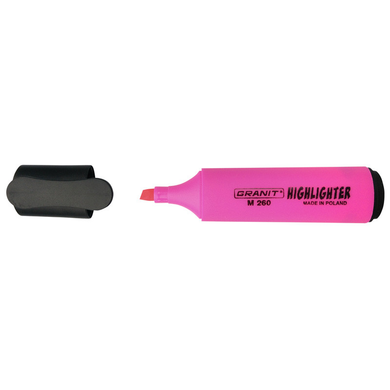 Surligneur Rose écriture 1 à 5 mm encre base eau - unité