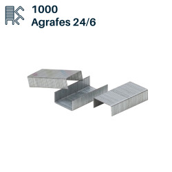 Agrafes n°24/6 galvanisée Boîte de 1000