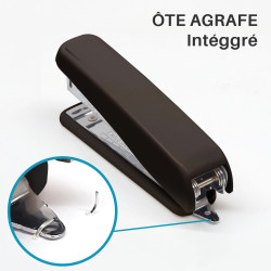 Agrafeuse de bureau n°24/6 et 26/6 capacité 30 feuilles 