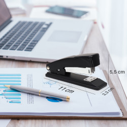 Agrafeuse de bureau métal n°24/6 et 26/6 capacité 25 feuilles 