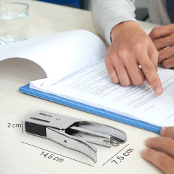 Pince Agrafeuse de bureau 24/6 et 26/6 métal capacité 25 feuilles