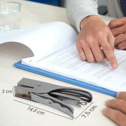 Pince Agrafeuse de bureau 24/6 et 26/6 métal capacité 25 feuilles