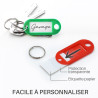 Porte-clés multicouleurs anneaux 18mm pack en tube de 50