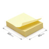 Notes adhésives repositionnables Pack 3 mini blocs jaunes 40x50mm