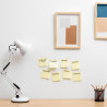 Notes adhésives repositionnables bloc 100 feuilles jaunes 75 x 75 mm