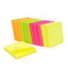 Bloc note reposition Néon 100 feuil 75x75mm jaune,fuchsia,vert,orange
