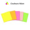 Notes adhésives repositionnables bloc 250 feuil multicol néon 50x50mm