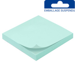 Bloc note repositionnable bleu 100 feuilles 75x75mm unité suspendu