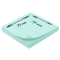 Bloc note repositionnable bleu 100 feuilles 75x75mm unité suspendu