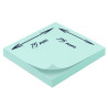 Bloc note repositionnable bleu 100 feuilles 75x75mm unité suspendu