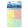 400 Notes adhésives repositionnables pack 4 blocs pastel 37,5 x 50mm