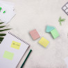 400 Notes adhésives repositionnables pack 4 blocs pastel 37,5 x 50mm