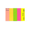 500 Marque-pages adhésifs repositionnables néon pack 5 blocs 50x15mm