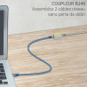 Coupleur RJ45 Cat. 6 blindé FEM/FEM