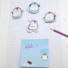 100 notes repos fantaisie Pingouin 20 feuil 80x80mm-80 feuil 45x45mm