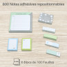 Box 800 notes repositionnable fantaisie 8 x 100 feuilles Boite cadeau