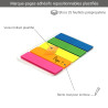 125 Marque-pages adhésifs repositionnables néon pack 5 blocs 45x12mm