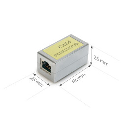 Coupleur RJ45 Cat. 6 blindé FEM/FEM