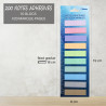 200 Marques page plastifié reposition 20x10 couleurs 45x12mm suspendu
