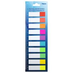 200 Marques page papier reposition 20x10 coul Néon 45x12mm suspendu